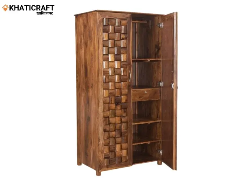 Niwar Solid Wood Wardrobe
