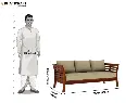Netra 3 Seater Sofa-5