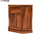 Ziya Solid Wood Sheesham Corner Cabinet(BTM)-2