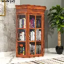 Ziya Solid Wood Sheesham Corner Cabinet(TOP)-1