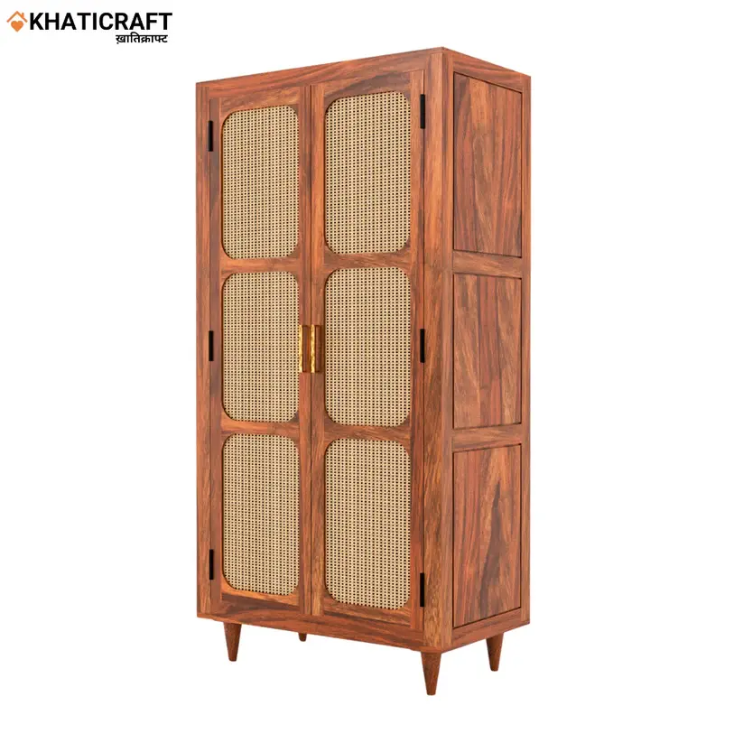 Rukm Solid Wood Wardrobe