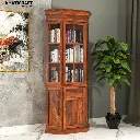 Ziya Solid Wood Sheesham Corner Cabinet Primery