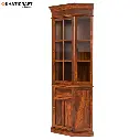 Ziya Solid Wood Sheesham Corner Cabinet-5.webp