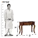 Usha Solid Wood Sheesham Console Table-7 Dimension