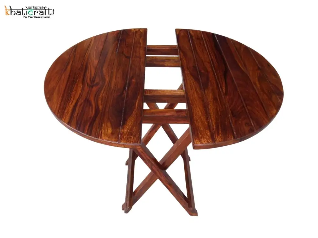 Tavi Solid Wood Sheesham Foldable Table By khaticraft (3).webp