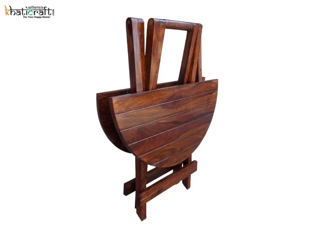 Tavi Solid Wood Sheesham Foldable Table By khaticraft (4).webp