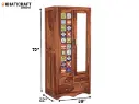 Chitra Solid Wood Wardrobe SIZE