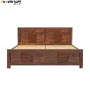 Amol Solid Wood Bed King Size Box Storage