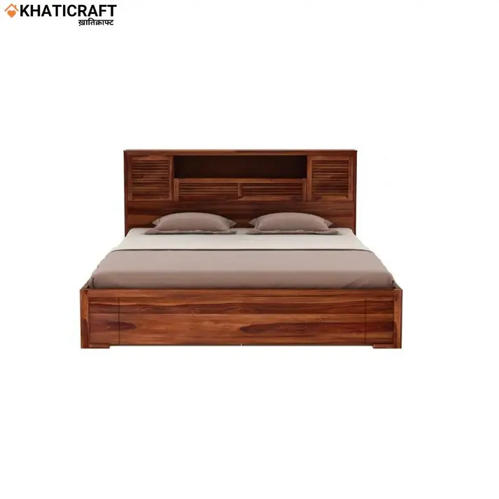 Arya Solid Wood Bed King Size Box Storage