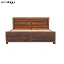 Dhara Solid Wood Bed King Size Box Storage