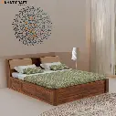 Ikshya Solid Wood Bed King Size Box Storage