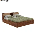 Ikshya Solid Wood Bed King Size Box Storage