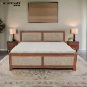 Kalp Solid Wood Bed King Size Box Storage