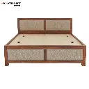 Kalp Solid Wood Bed King Size Box Storage