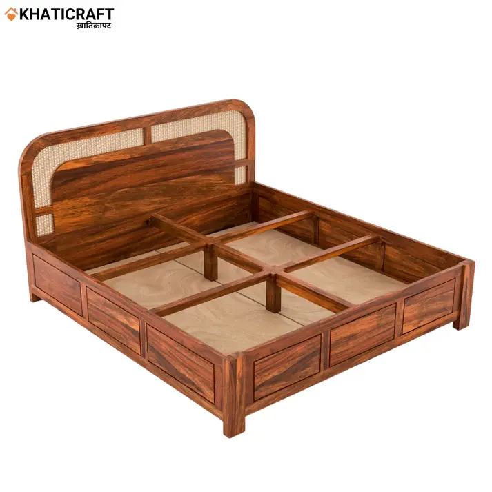 Naira Solid Wood Bed King Size Box Storage