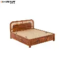 Naira Solid Wood Bed King Size Box Storage