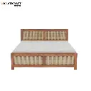 Rukm Solid Wood Bed King Size Box Storage
