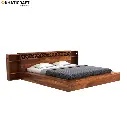 Nura Solid Wood Bed King Size Box Storage