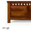 Kuber Solid Wood Bed King Size Without Storage