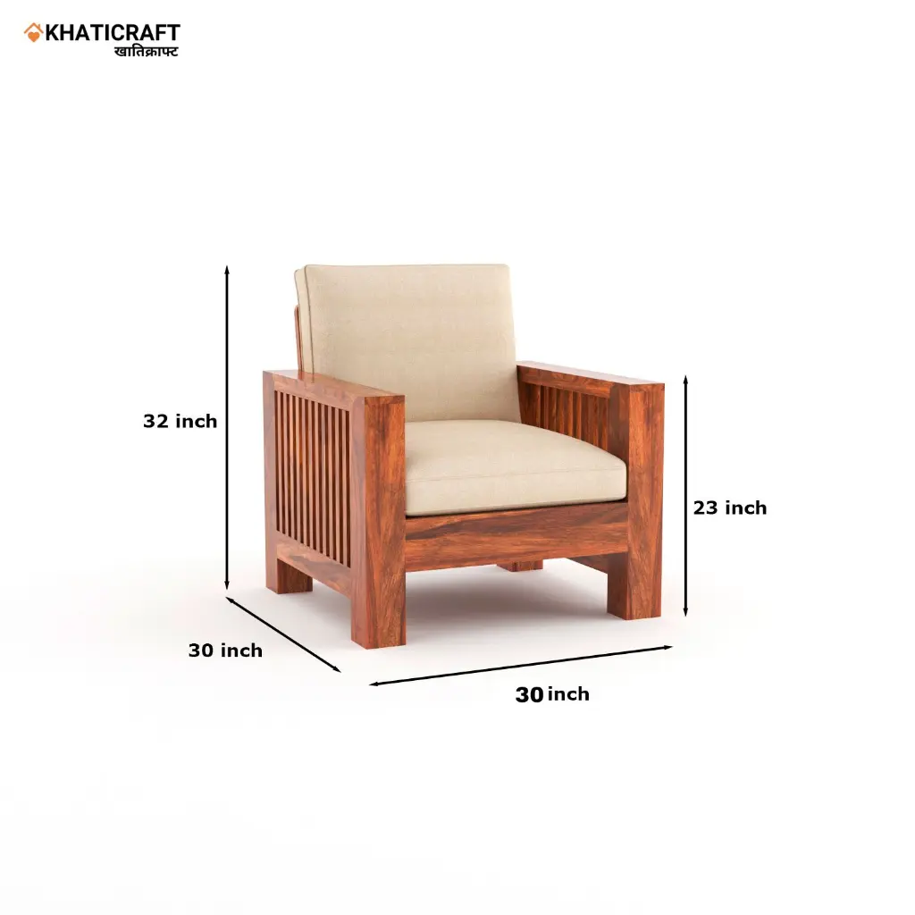 Dhara 1 Seater Sofa by Khaticraft.webp