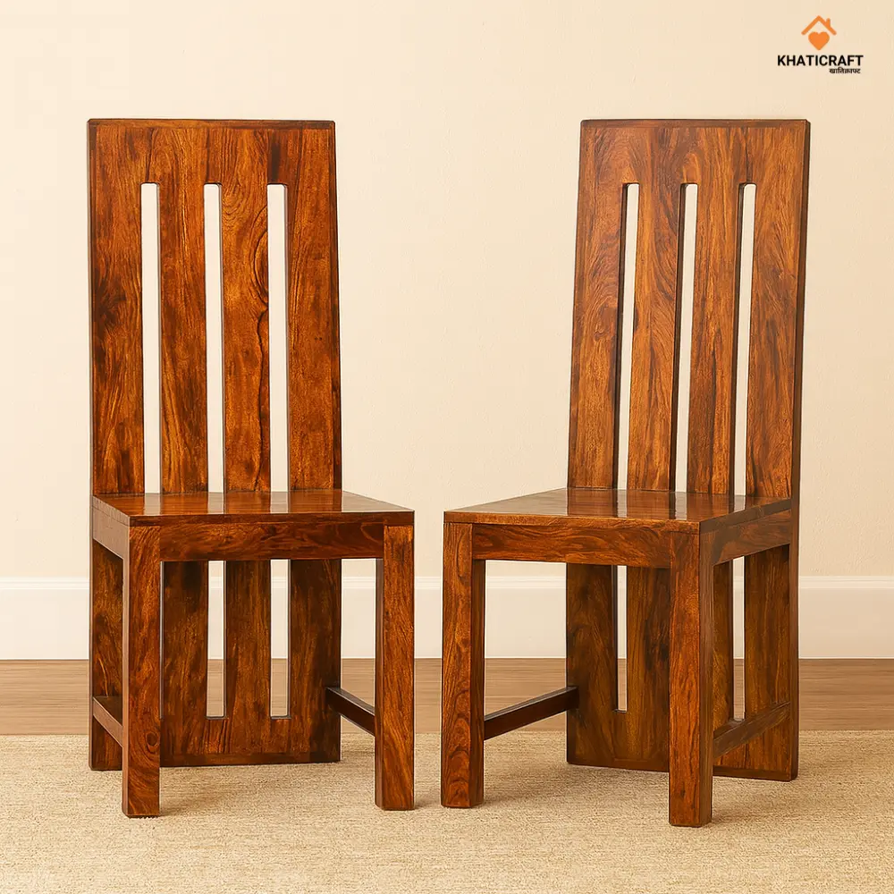 Hana Sheesham Wood Chairs Set Of 2