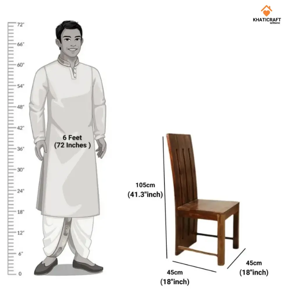 Hana Sheesham Wood Chairs Set Of 2