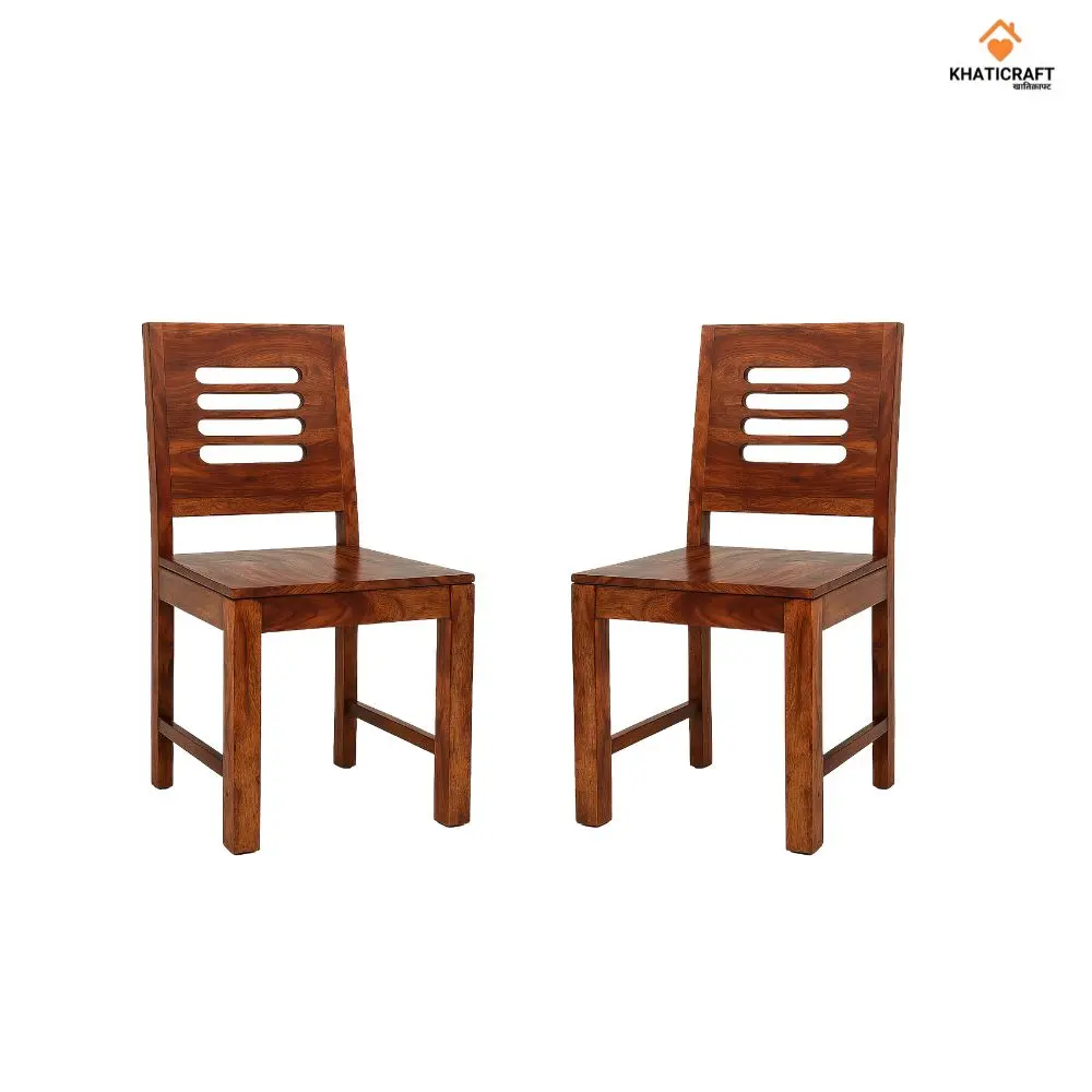 Ulka Sheesham Wood Chairs Set Of 2