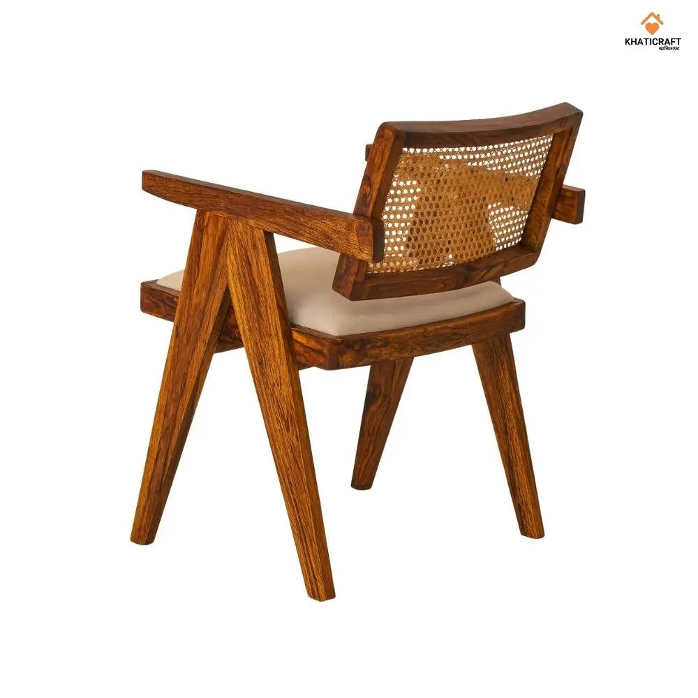 Rukm Armrest Sheesham Wood Chairs Set Of 2