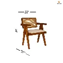 Rukm Armrest Sheesham Wood Chairs Set Of 2