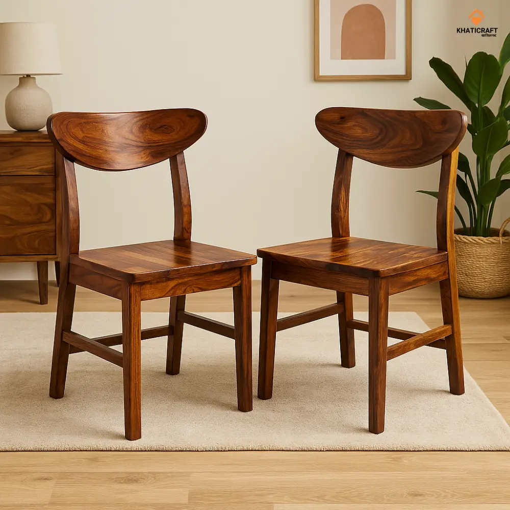 Kian Sheesham Wood Chairs Set Of 2