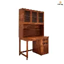 Mira Study Table with Bookshelf