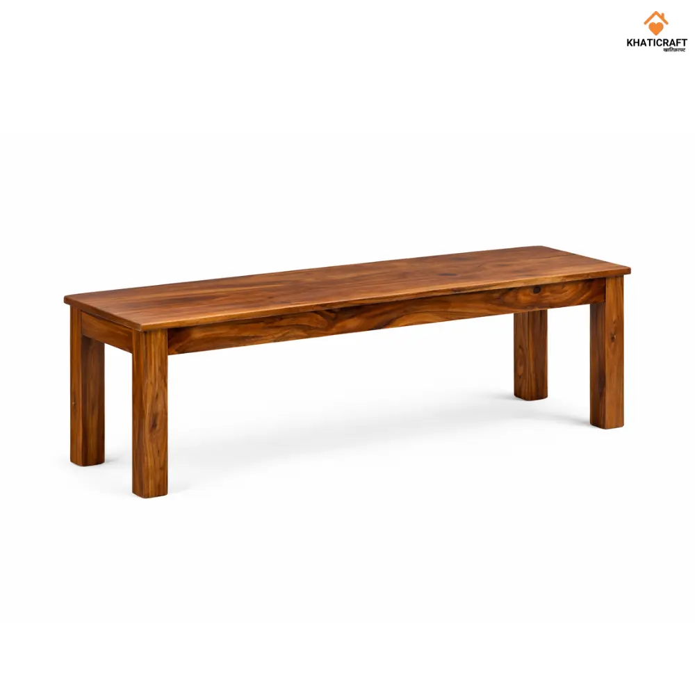 Hina Solid Sheesham Wood Bench