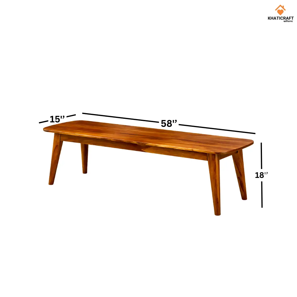 Kian Solid Sheesham Wood Bench