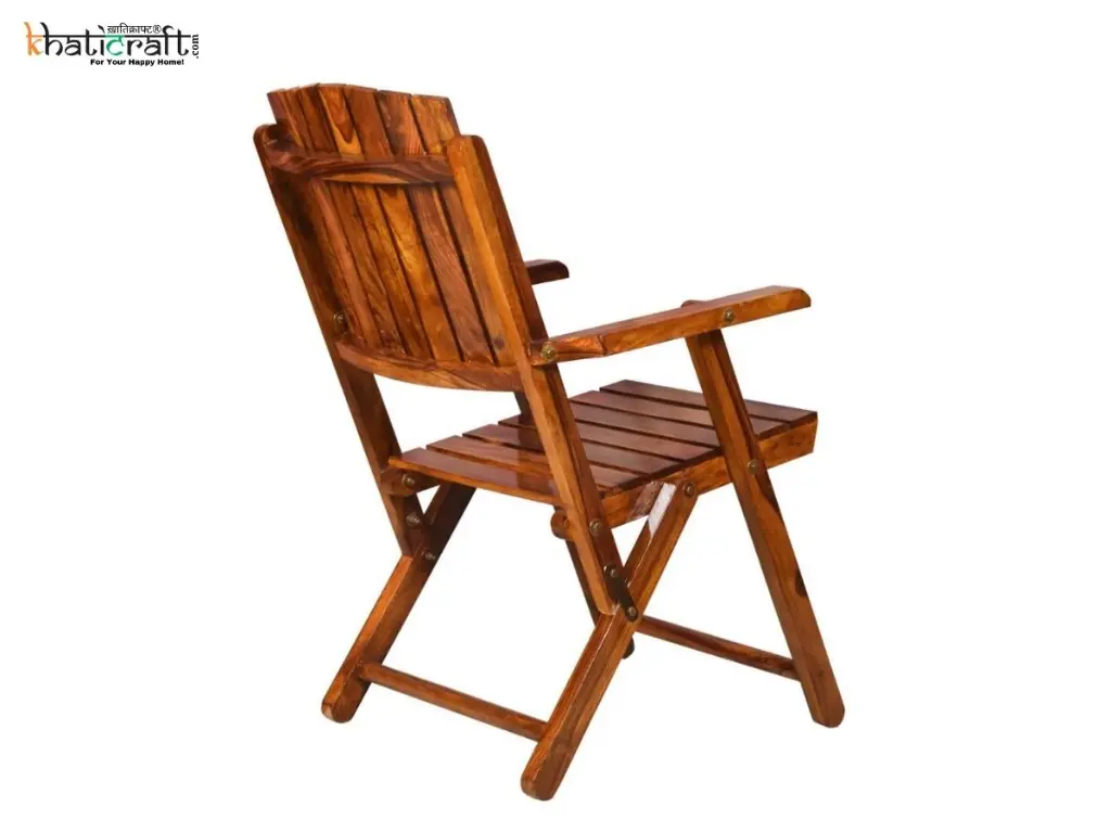 Vina Solid Wood Sheesham Folding Chair by Khaticraft (4).webp