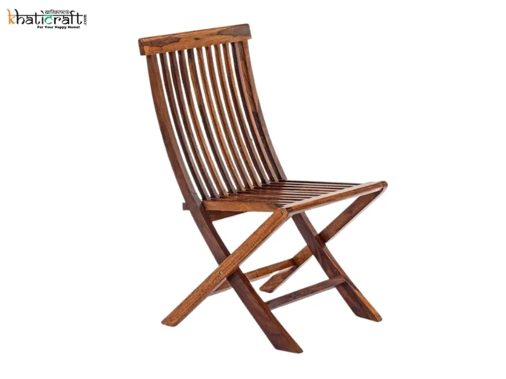 Vipa Solid Wood Sheesham Folding Chair by Khaticraft (3).webp