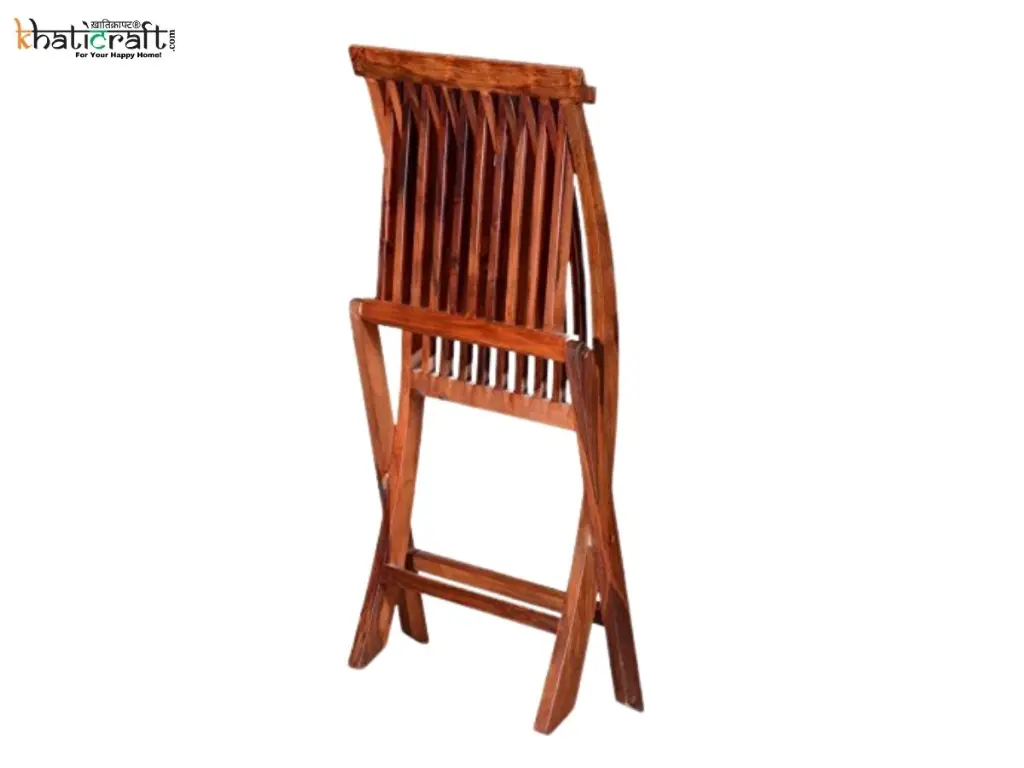 Vipa Solid Wood Sheesham Folding Chair by Khaticraft (5).webp