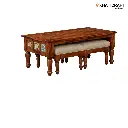 Chitra Nested Coffee Table Set of 3(1+2)