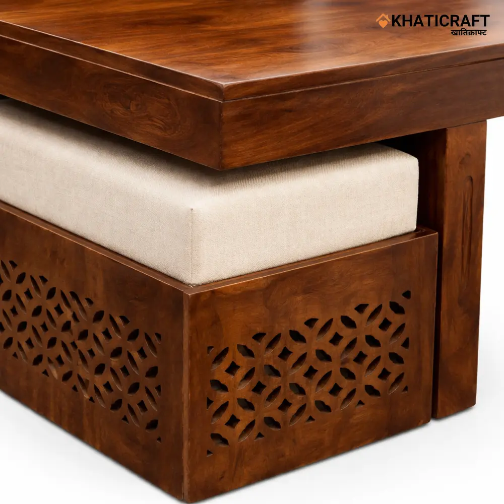 Mira Nested Coffee Table Set of 5(1+4) by khaticraft