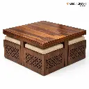 Mira Nested Coffee Table Set of 5(1+4) by khaticraft