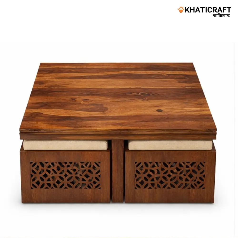 Mira Nested Coffee Table Set of 5(1+4) by khaticraft