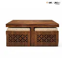 Mira Nested Coffee Table Set of 5(1+4) by khaticraft