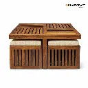 Dhara Nested Coffee Table Set of 5(1+4) By khaticraft