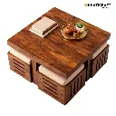 Ulka nested 1+4 Coffee Table By Khaticraft