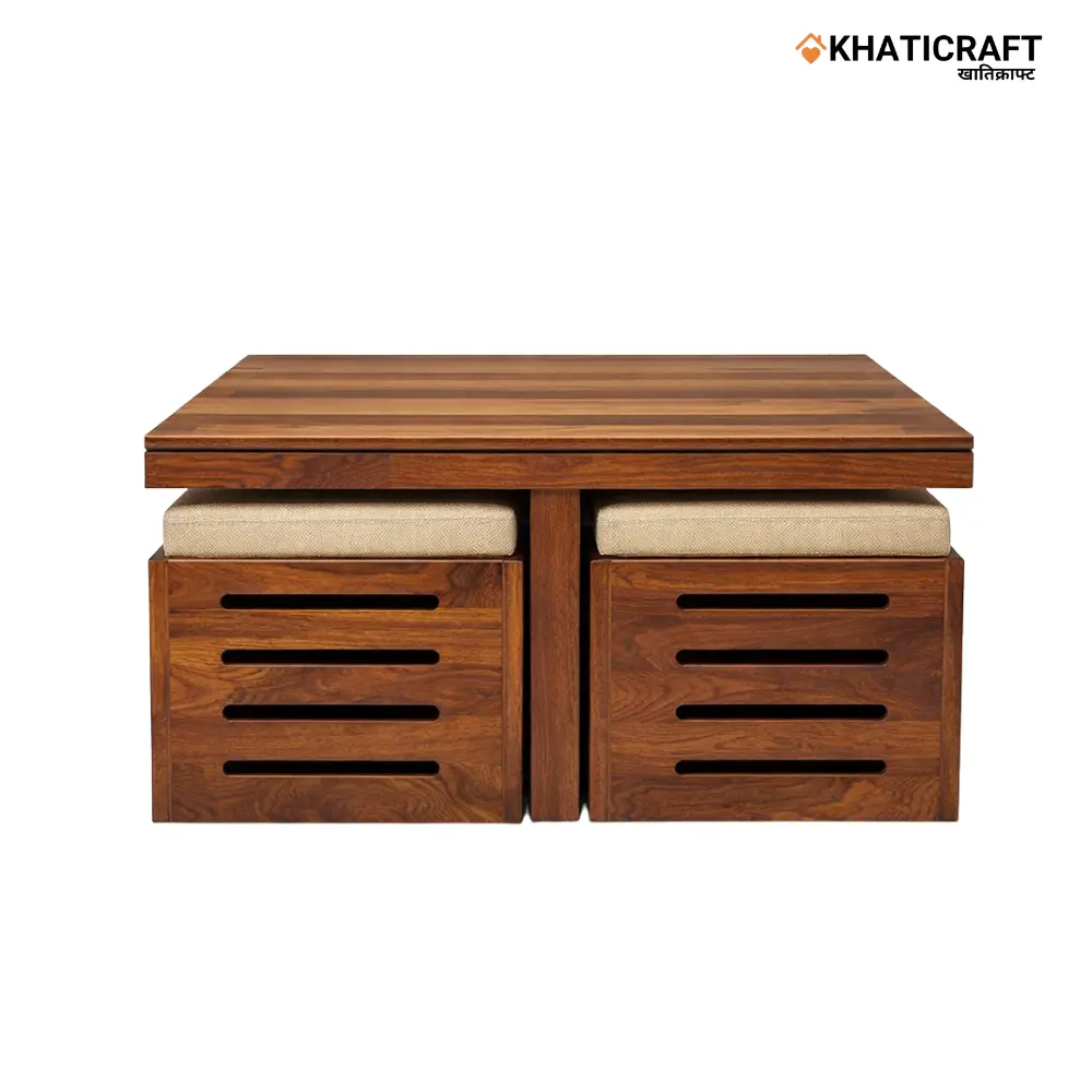 Ulka nested 1+4 Coffee Table By Khaticraft