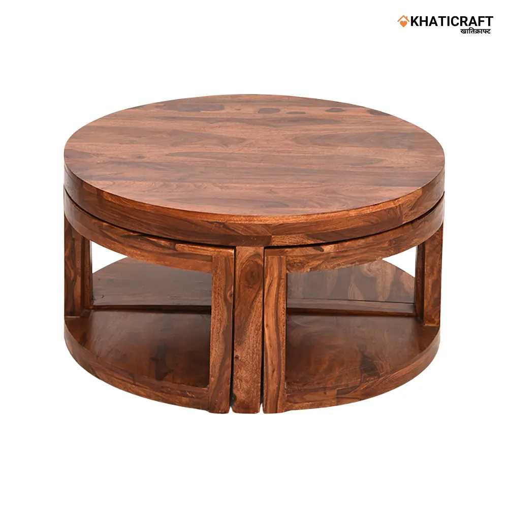 Chakra Nested 1+4 Coffee Table by khaticraft (3).webp