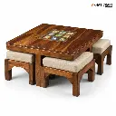 Chitra Nested 1+4 Coffee Table by khaticraft (8).webp