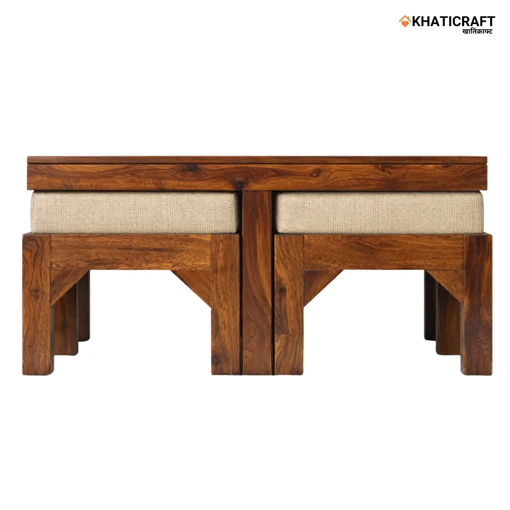 Chitra Nested 1+4 Coffee Table by khaticraft (5).webp