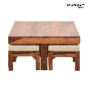 Sara Nested Coffee Table 1+4 with Cushion Top  (8).webp