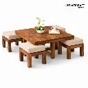 Sara Nested Coffee Table 1+4 with Cushion Top  (9).webp