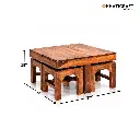 Sara Nested Coffee Table 1+4 with solid top .webp